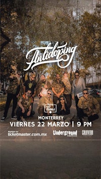 a poster for a group of people posing for a photo